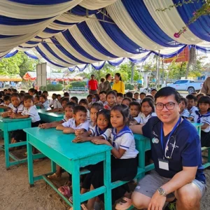 humanitarian mission in Cambodia school